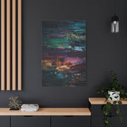 Jewel Tone Textured Abstract Gallery Painting Wall Art & Canvas Print