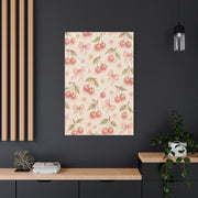 Pink Cherry Pattern Composition Wall Art & Canvas Print