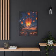 Floating Lanterns at Dusk Wall Art & Canvas Prints