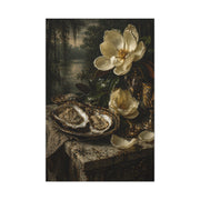 Magnolia & Oyster Still Life Elegance Wall Art & Canvas Print