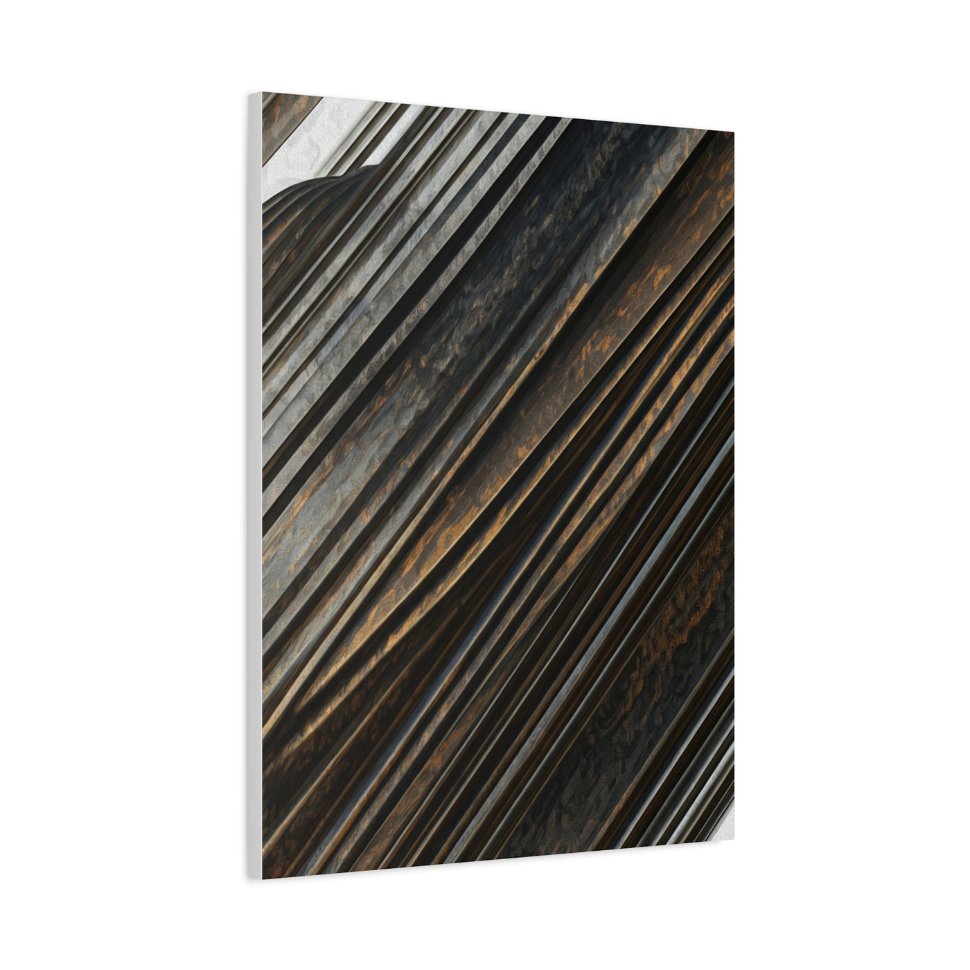 Dark Diagonal Texture Abstract Wall Art & Canvas Prints
