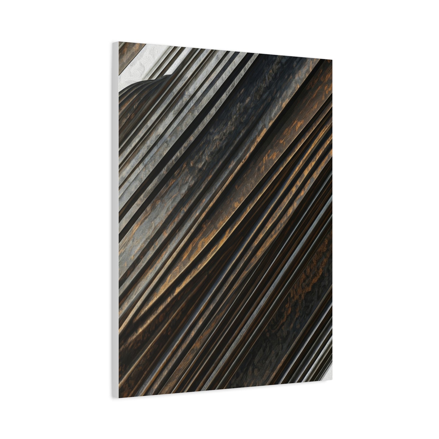Dark Diagonal Texture Abstract Wall Art & Canvas Prints