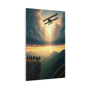Vintage Airfield Dreams at Sunrise Wall Art & Canvas Prints