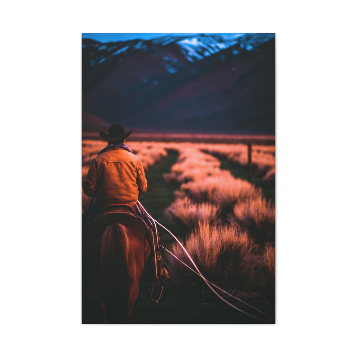 Valley Trail Rider Wall Art & Canvas Print