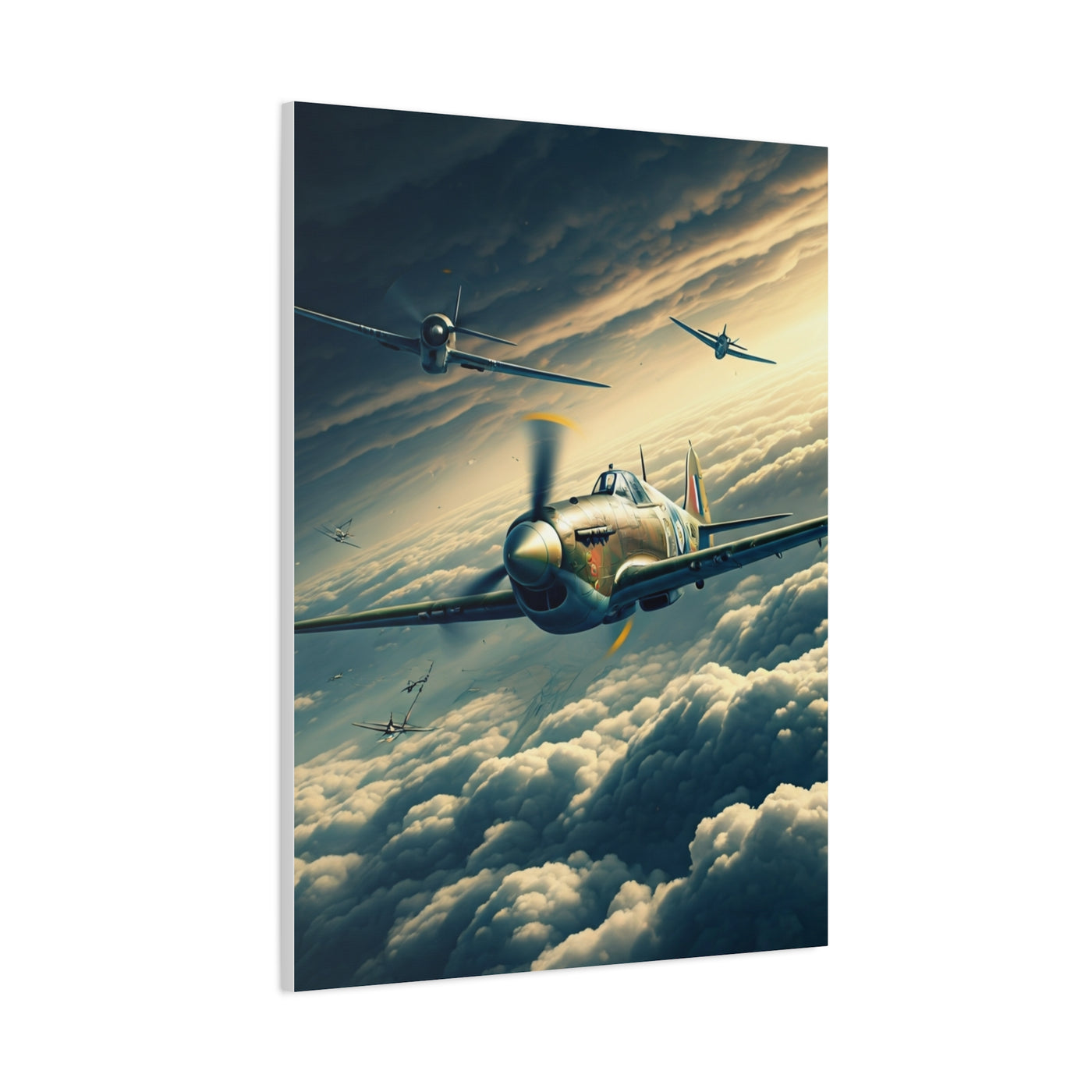 Squadron Flight Over Endless Skies Wall Art & Canvas Prints
