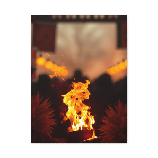 Golden Luster Creation Wall Art & Canvas Print