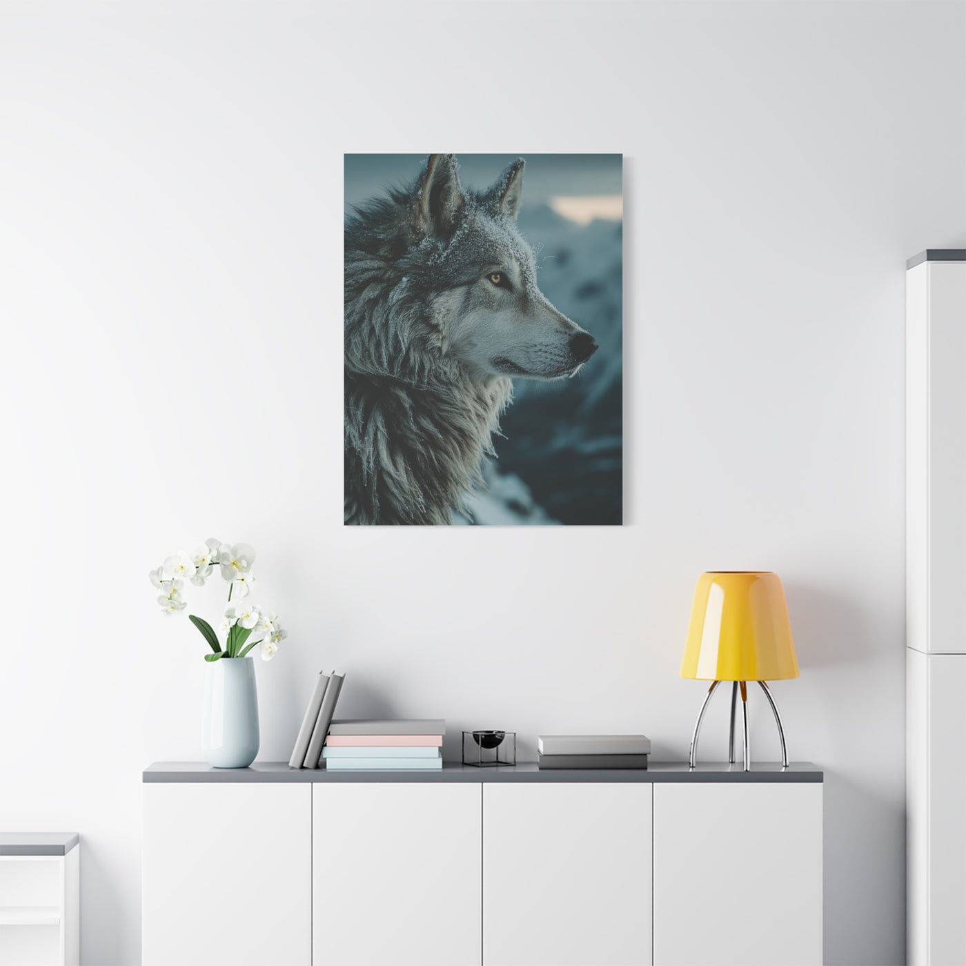 Siberian Husky Winter Ridge Portrait Wall Art & Canvas Print
