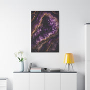 Amethyst Geode Crystal Abstraction Wall Art & Canvas Print