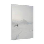 Scandinavian Winter Minimalist Mountain Wall Art & Canvas Print