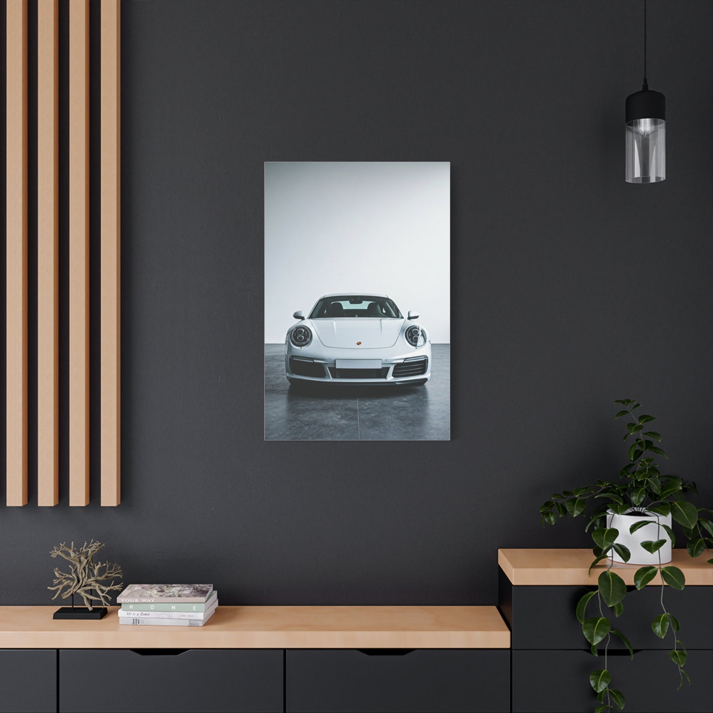 Porsche 911 Minimalist Showroom Wall Art & Canvas Prints