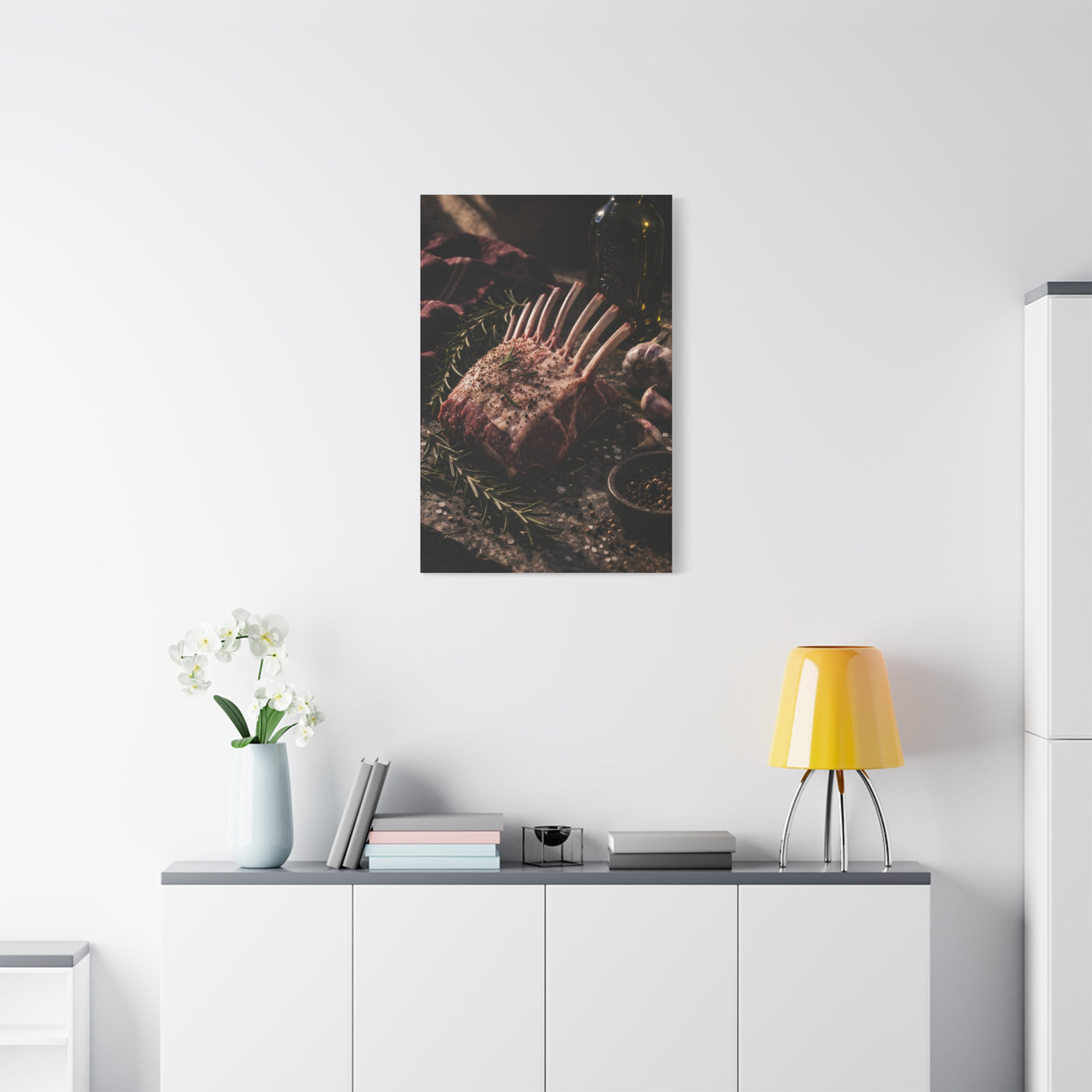 Frenched Rack of Lamb Rustic Prep Wall Art & Canvas Print