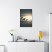 Vintage Biplane Into the Light Wall Art & Canvas Prints