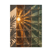 Sunburst Glass Block Reflection Wall Art & Canvas Print