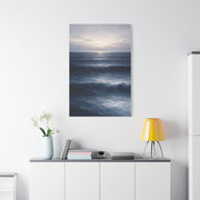 Calm Navy Ocean Horizon Wall Art & Canvas Print