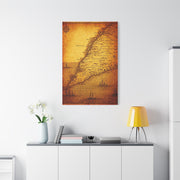 Soft Sepia Classic World Chart Wall Art & Canvas Prints