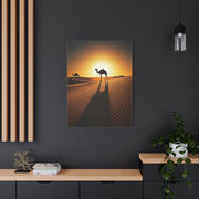 Lone Ostrich in Desert Sunset Wall Art & Canvas Prints