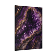 Amethyst Geode Crystal Abstraction Wall Art & Canvas Print