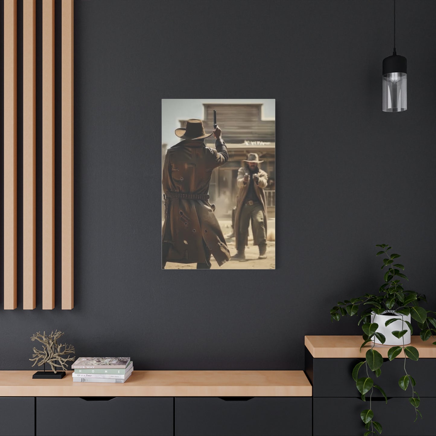High Noon Gunslinger Duel Wall Art & Canvas Print