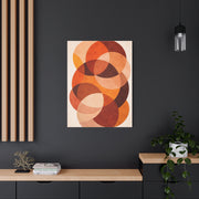 Overlapping Orange Circle Composition Wall Art & Canvas Print