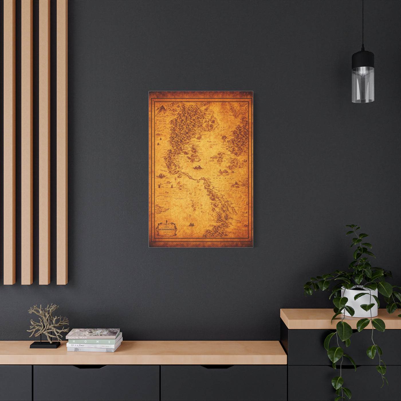 Antique Treasure World Map Wall Art & Canvas Prints