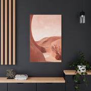 Terracotta Pink Desert Abstraction Wall Art & Canvas Print