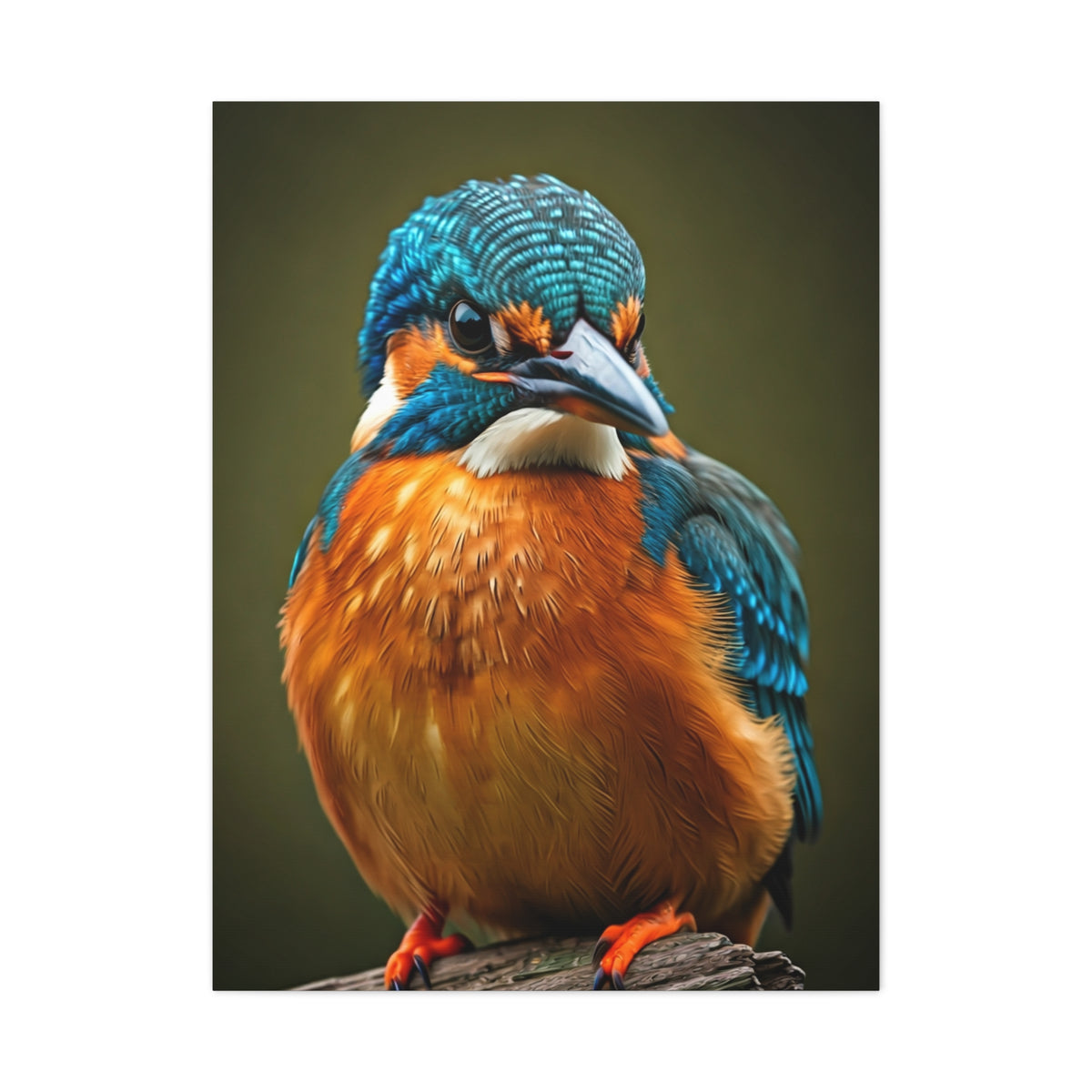 Tender Kingfisher Moment Wall Art & Canvas Prints