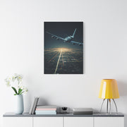 Night Runway Takeoff Journey Wall Art & Canvas Prints