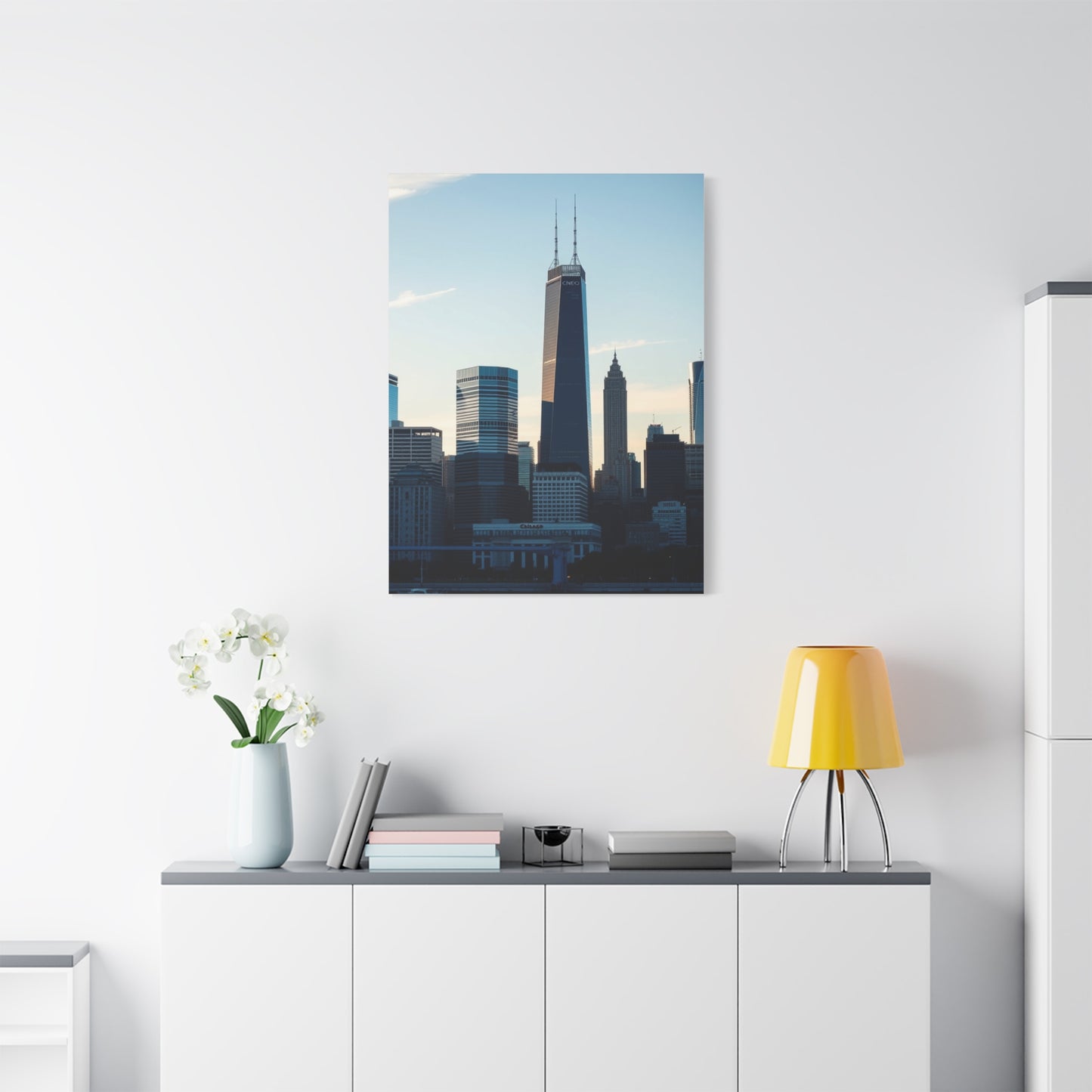 Chicago Skylines Art Canvas Art 6 Wall Art & Canvas Print