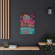 Retro Desert Flower Motel Pop-Art Wall Art & Canvas Print