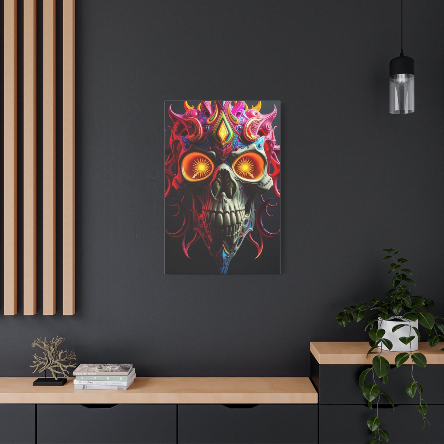3D Trippy Skull Art By Ali Gulec Art Supreme Canvas Gallery Wall Art & Canvas Print