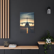 Golden Runway Departure Jet Wall Art & Canvas Prints