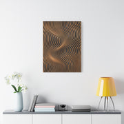 Minimal Slatted Wave Flow Panel Wall Art & Canvas Print