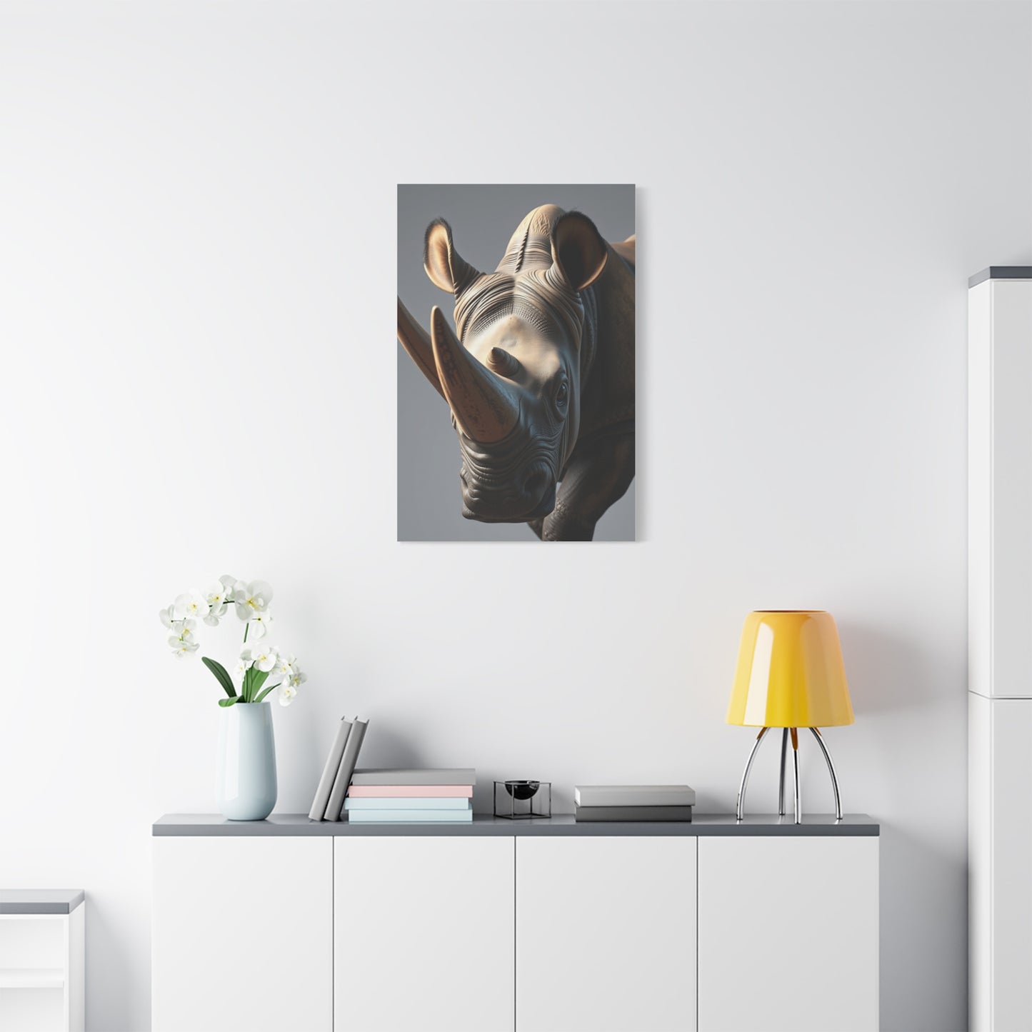 Supreme Rhinoceros Art Beautiful Collection Wall Art & Canvas Print