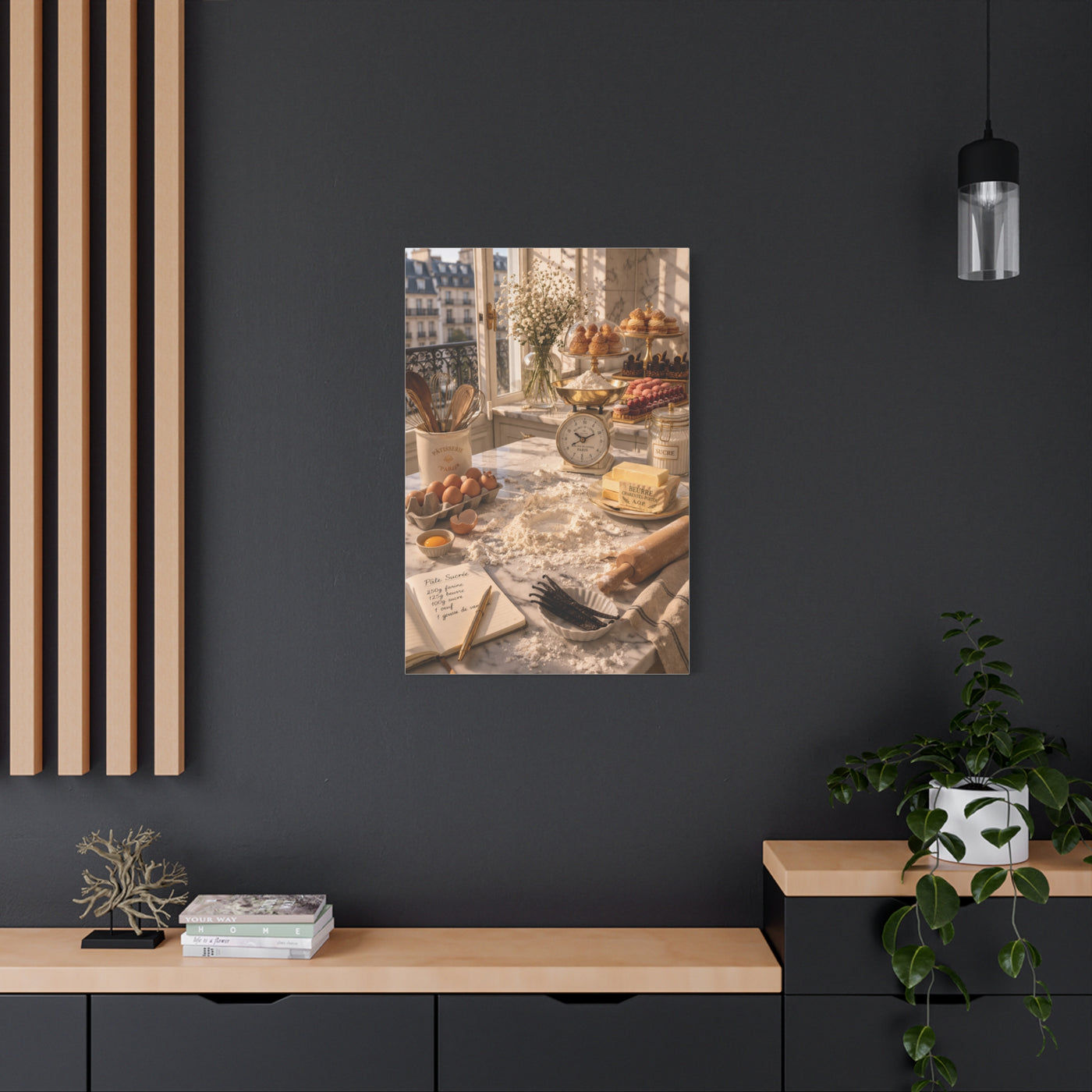 Parisian Marble Pastry Station Wall Art & Canvas Print