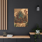 Quail Family Metal Relief Southwest Wall Art & Canvas Print