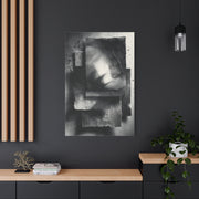 Monochrome Layered Paper Abstraction Wall Art & Canvas Print