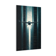 Electric Aircraft Between Skyscrapers Wall Art & Canvas Prints