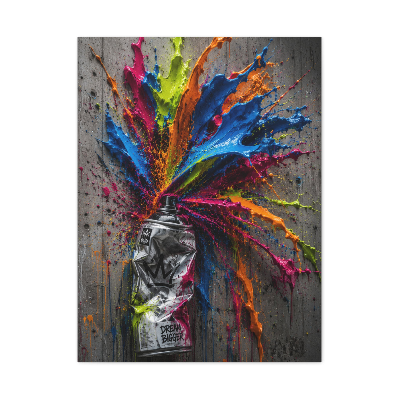 Exploding Spray Paint Creativity Street Wall Art & Canvas Print