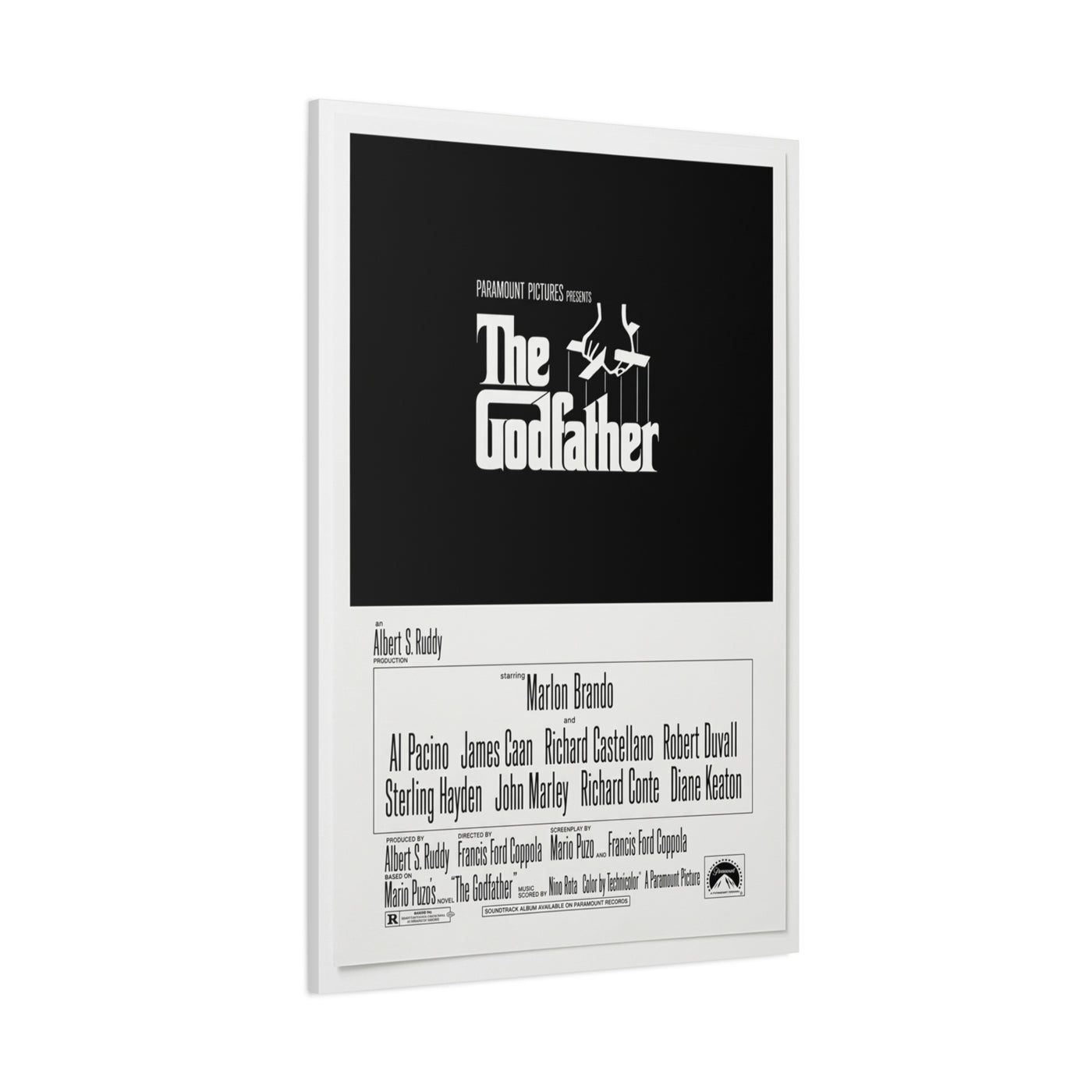 The Godfather Movie Poster Wall Art & Canvas Print