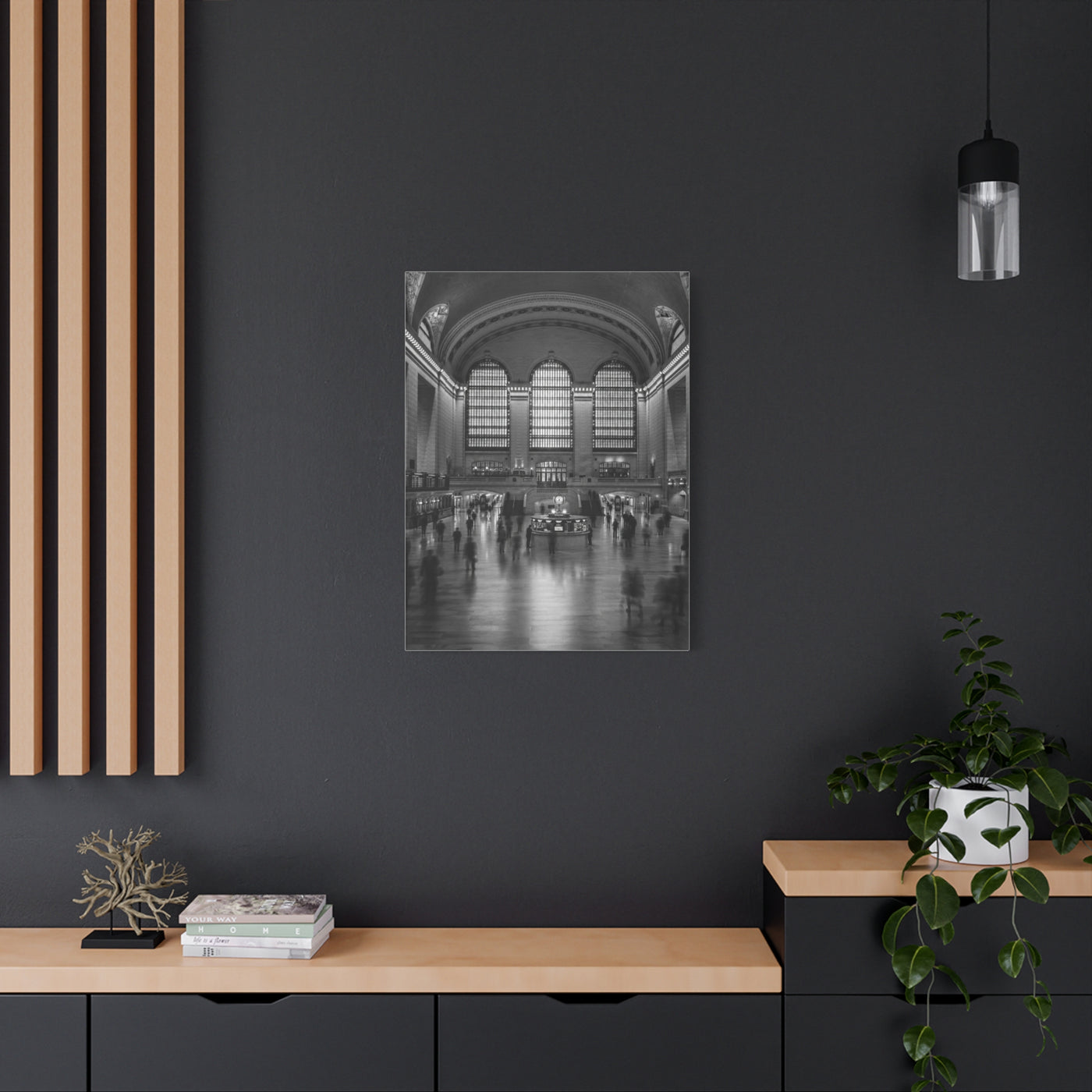 Grand Central Terminal Monochrome Wall Art & Canvas Print