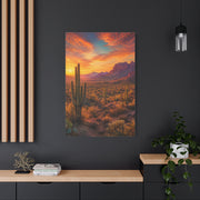 Golden Hour Saguaro Desert Southwest Wall Art & Canvas Print