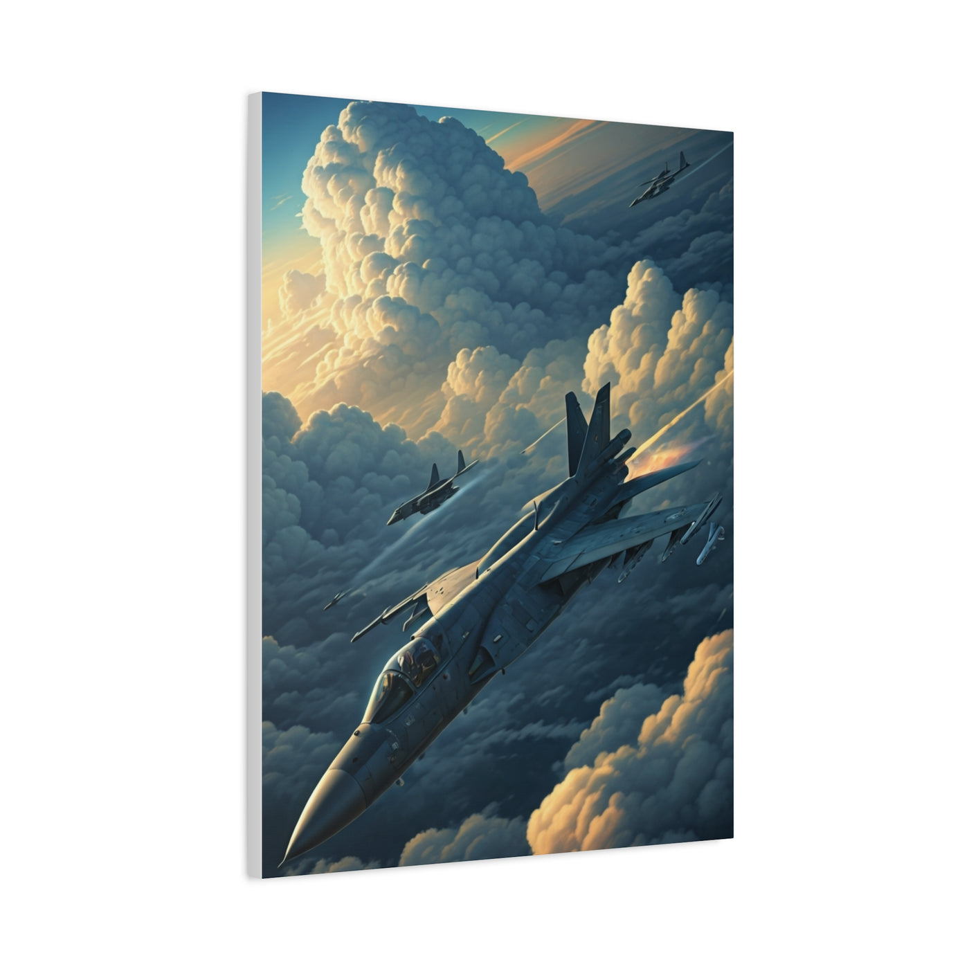 Skyborn Jet Through Cloud Kingdom Wall Art & Canvas Prints