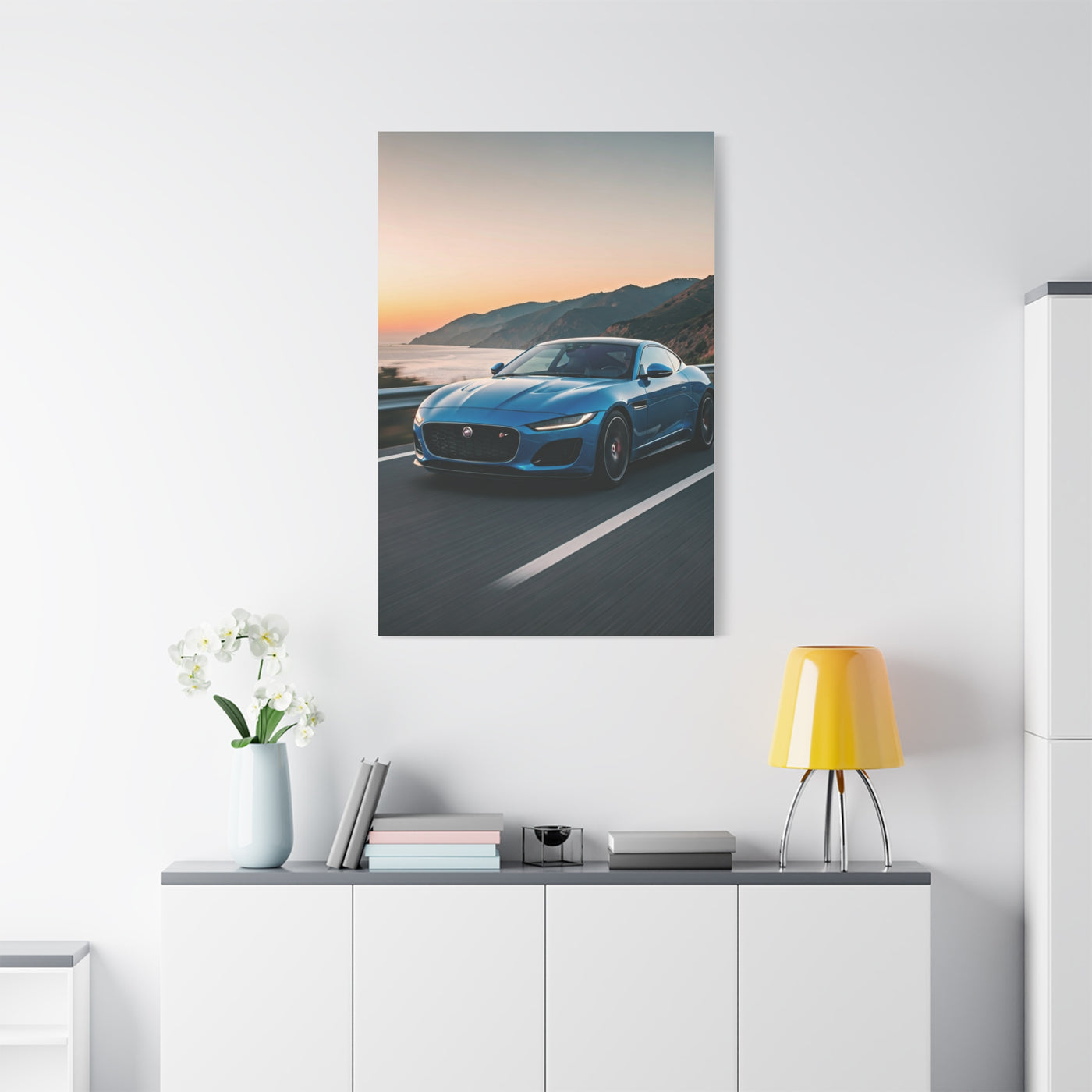 Jaguar F-Type Coastal Cliff Road Wall Art & Canvas Prints