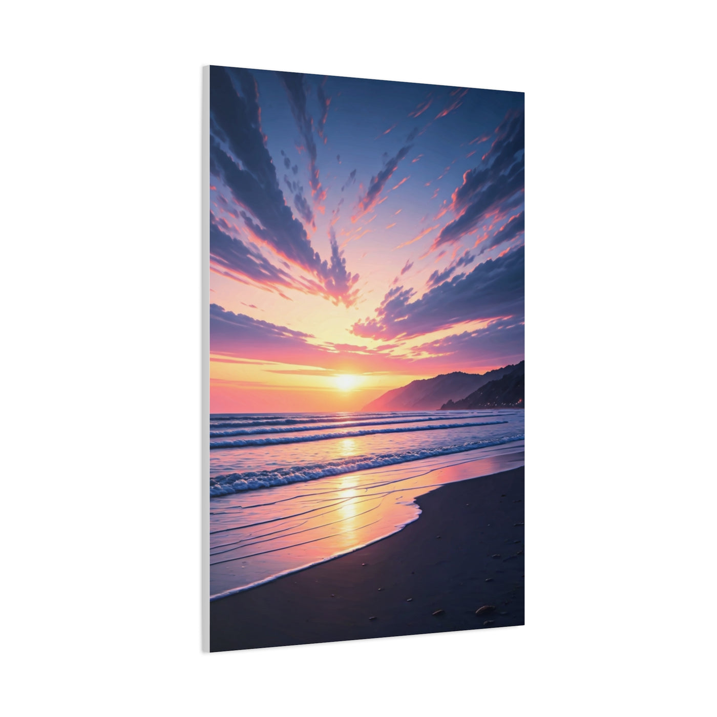 Vibrant Skyburst Seaside Sunset Wall Art & Canvas Prints