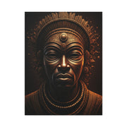 Golden Tribal Mask Legacy Wall Art & Canvas Prints