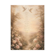 1 Corinthians 13 Dove Garden Scripture Wall Art & Canvas Print
