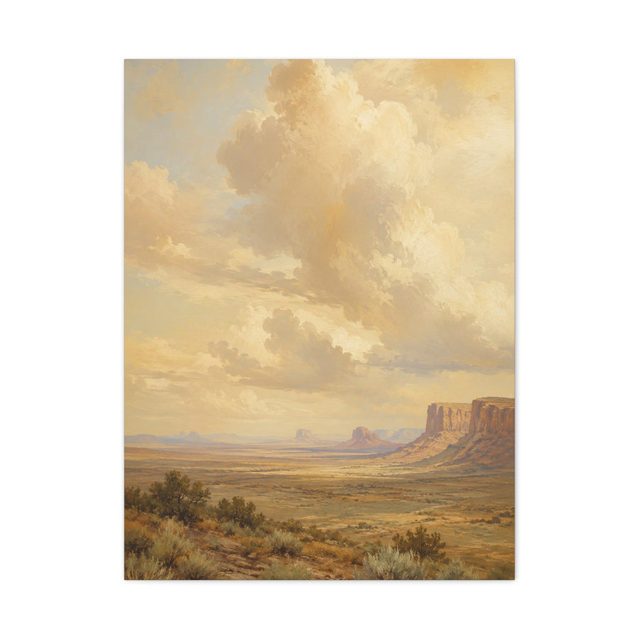 Golden Canyon Vista Western Landscape Wall Art & Canvas Print