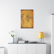 Antique Oval World Atlas Map Wall Art & Canvas Prints