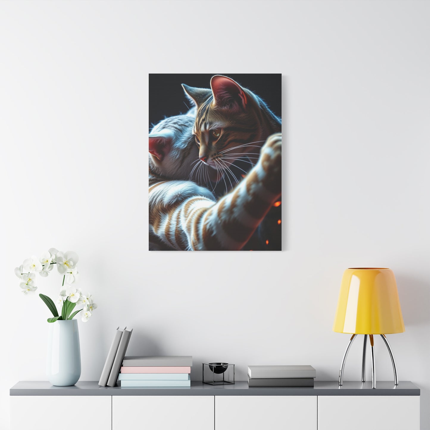 Catfight Art Luxury Canvas Wall Art & Canvas Print