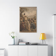 Sermon on the Hillside Tapestry Wall Art & Canvas Print